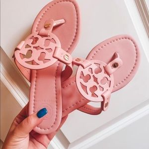 pink tory burch sandals